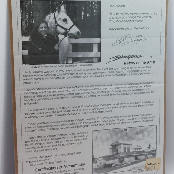 Let Your Inner Voice Guide You Jody Bergsma - 5x7 Limited Edition Numbered 1986 - Picture 4 of 6